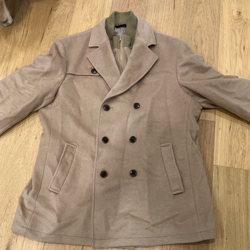 Ralph Lauren Men’s camel coat, worn once, like brand new!